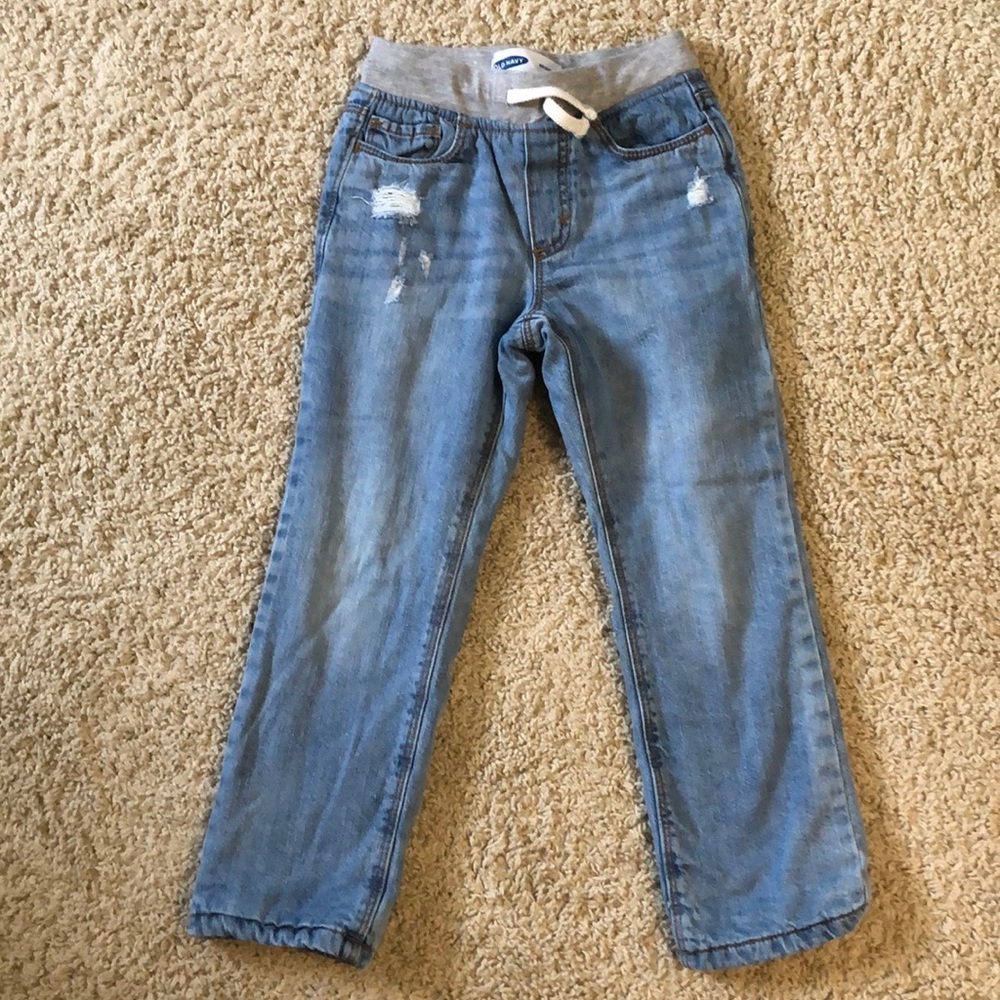 Little boy size 5T Old Navy fleece lined jeans